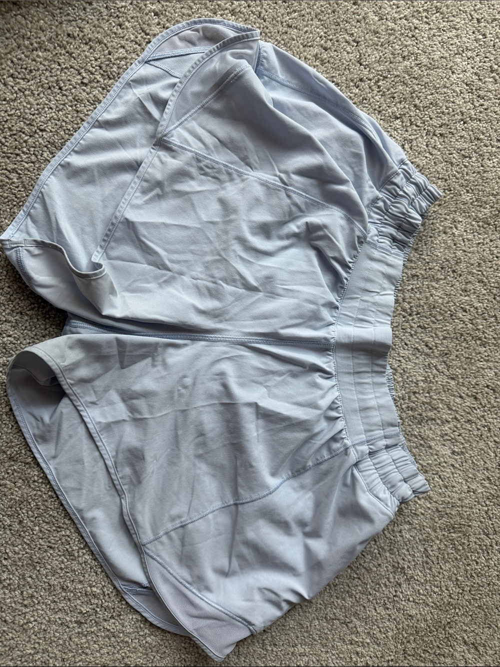 lululemon athletica Womens Light Gray Athletic Shorts